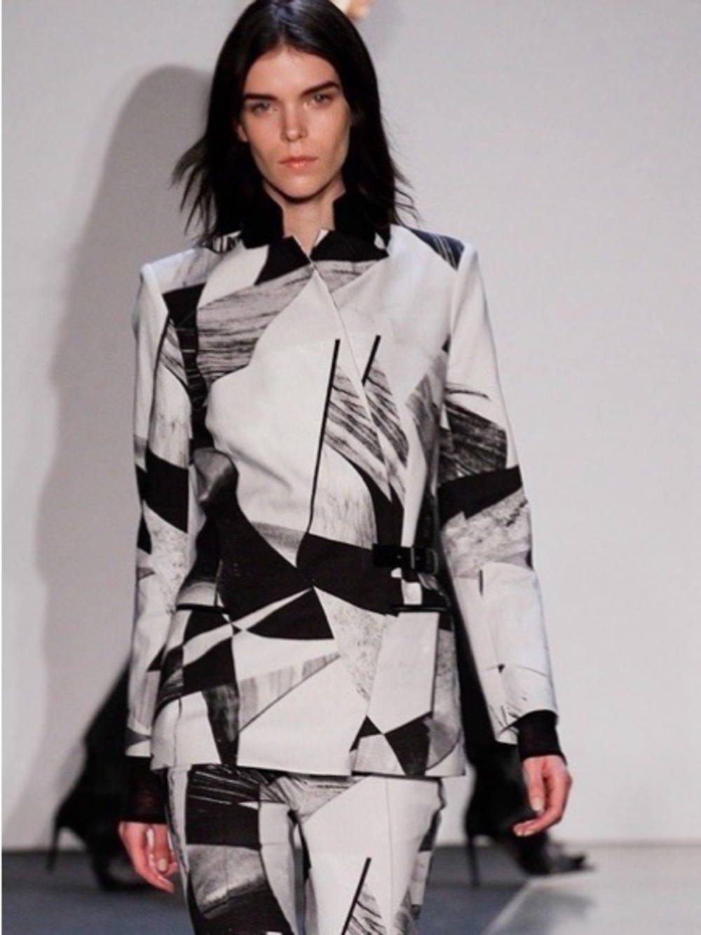 Helmut Lang Cubist Print Blazer Jacket Jacket - Picture 1 of 5